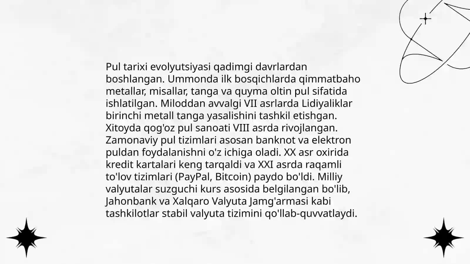 Pul, Inflatsiya. Pul kredit siyosati 4