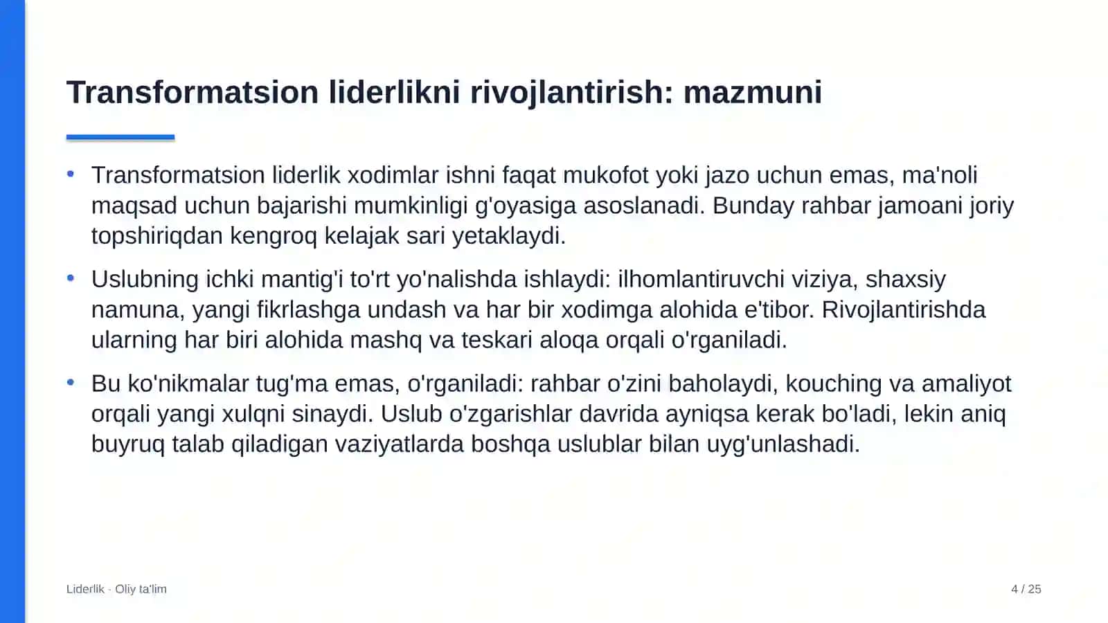 melioratsiya tizimida transformatsion liderlikni rivojlantirish 2374 4