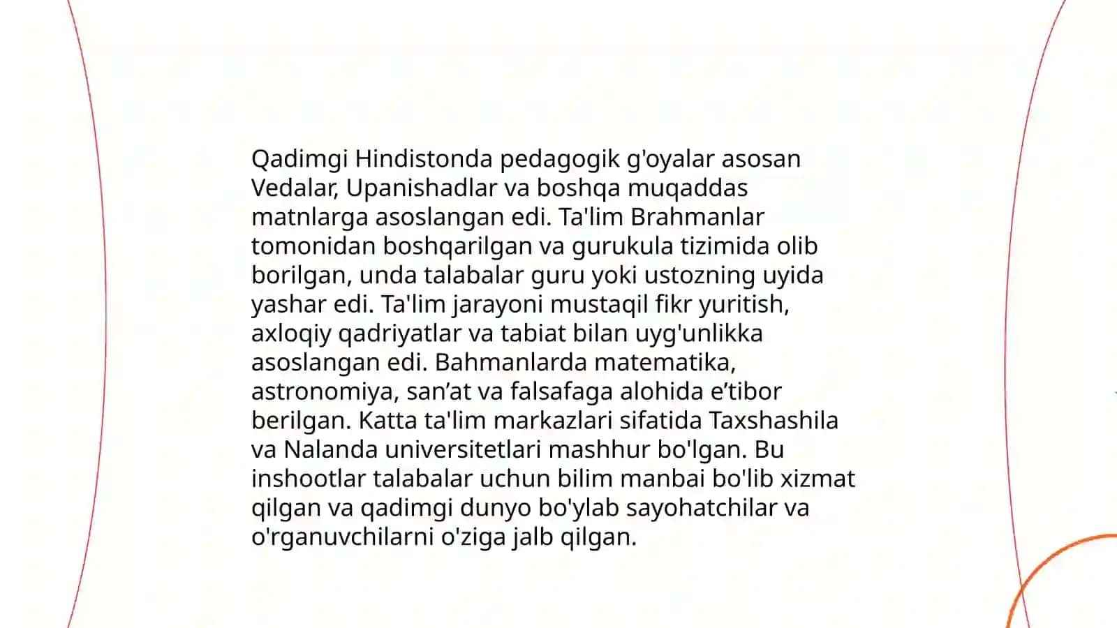 Pedagogika tarixi fan sifatida.Eng qadimgi davrlardan VII asrgacha taʼlim-tarbiya va pedagogik fikrlar 4