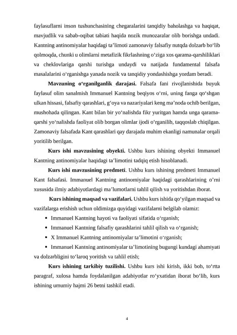 IMMANUEL KANTNING ANTINOMIYALAR HAQIDAGI TA’LIMOTI 4