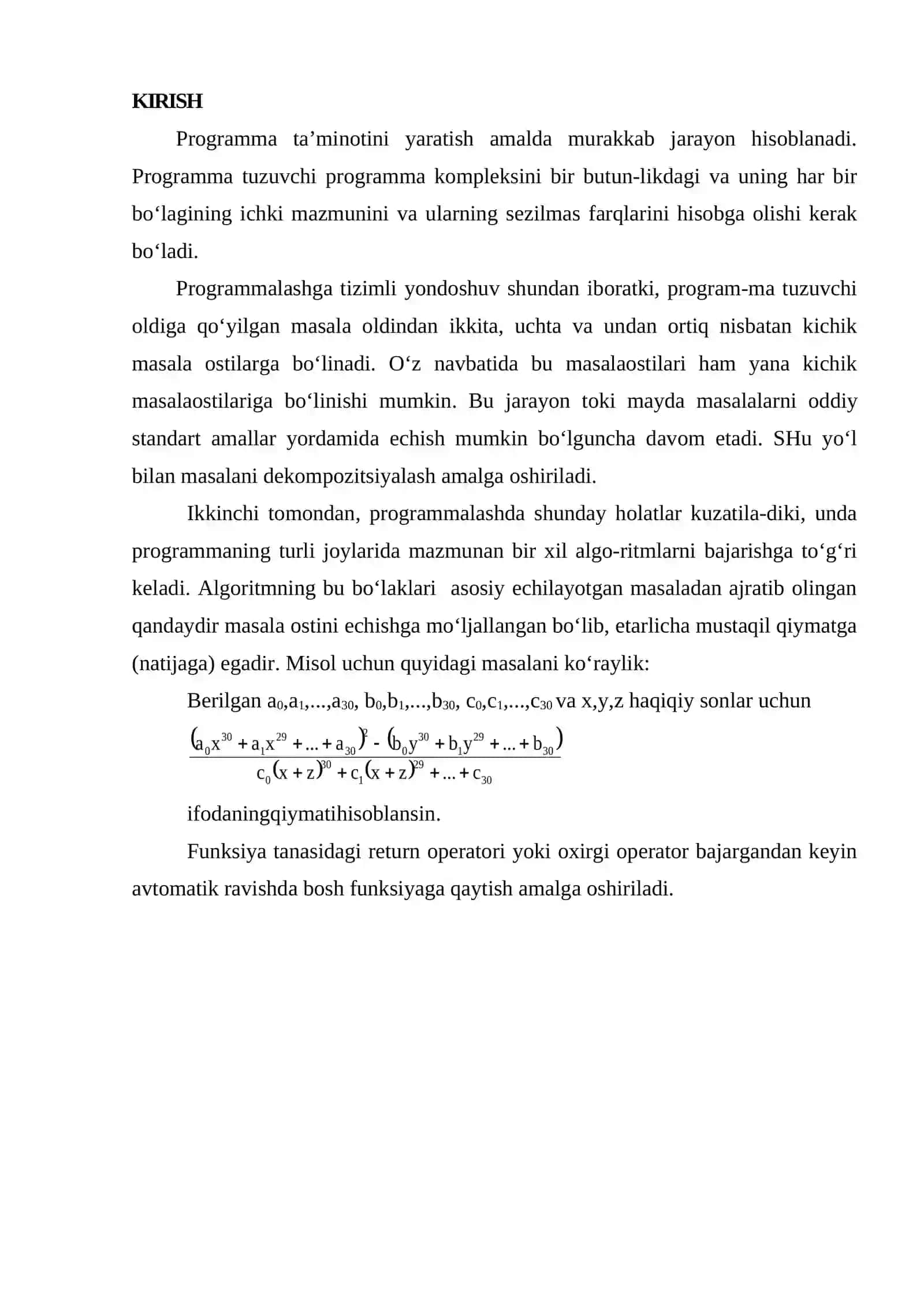 C++ TILIDA BERILGANLAR VA ULARNING TURLARI 4