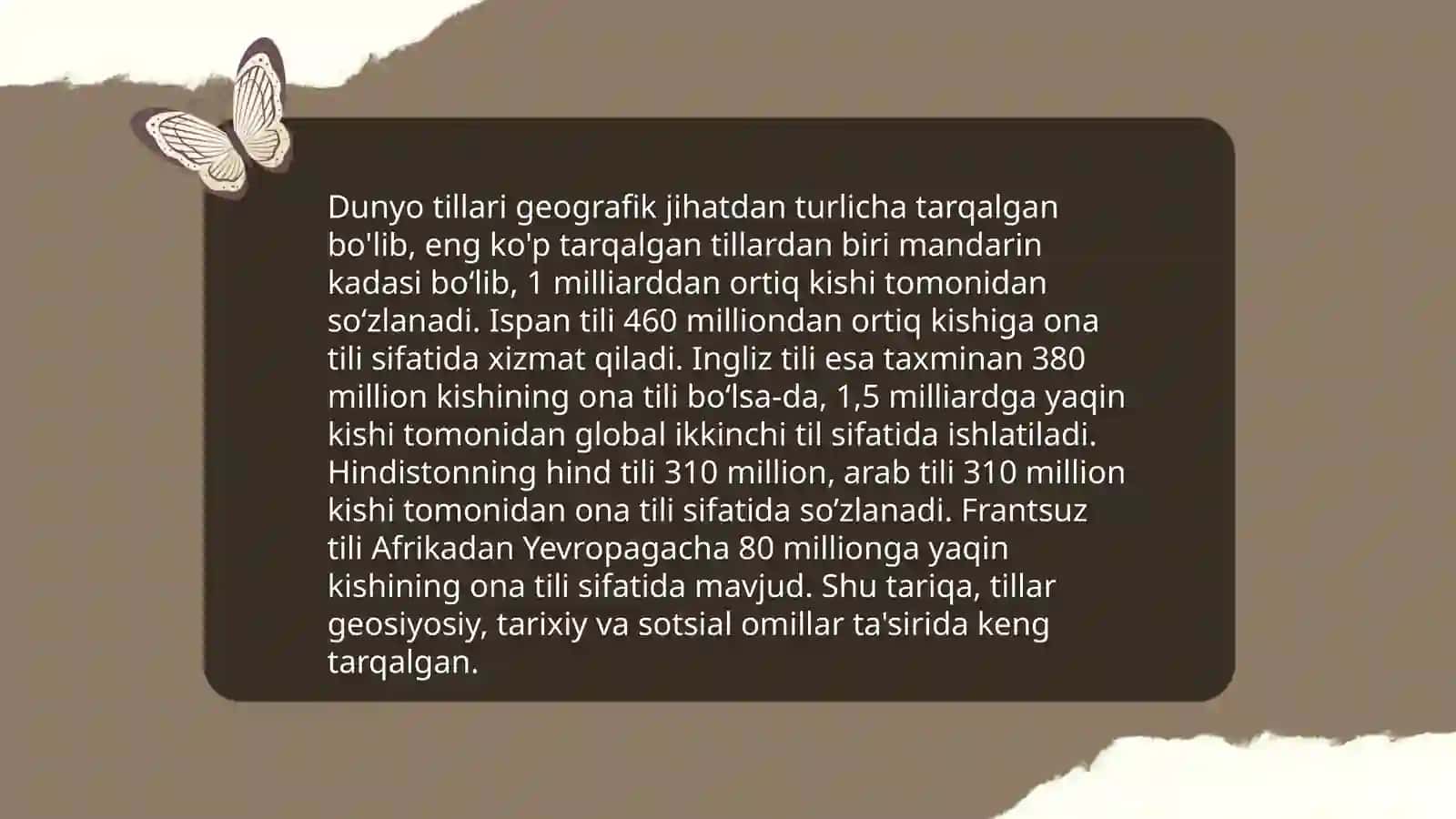 Dunyo tillari 4