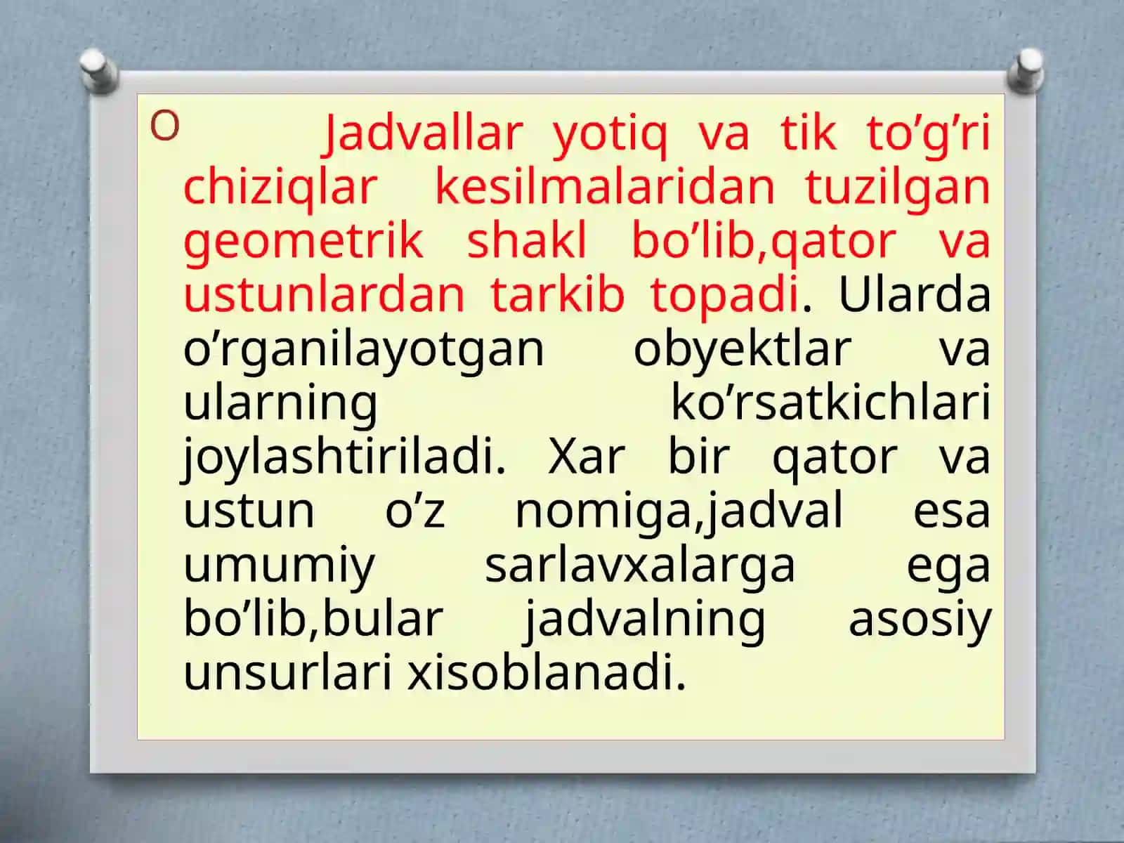 Ijtimoiy iqtisodiy xodisalarni o‘rganishda statistik jadvallarni tuzish va taxlil qilish 4