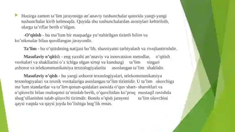 Masofaviy ta’lim texnologiyasi 4