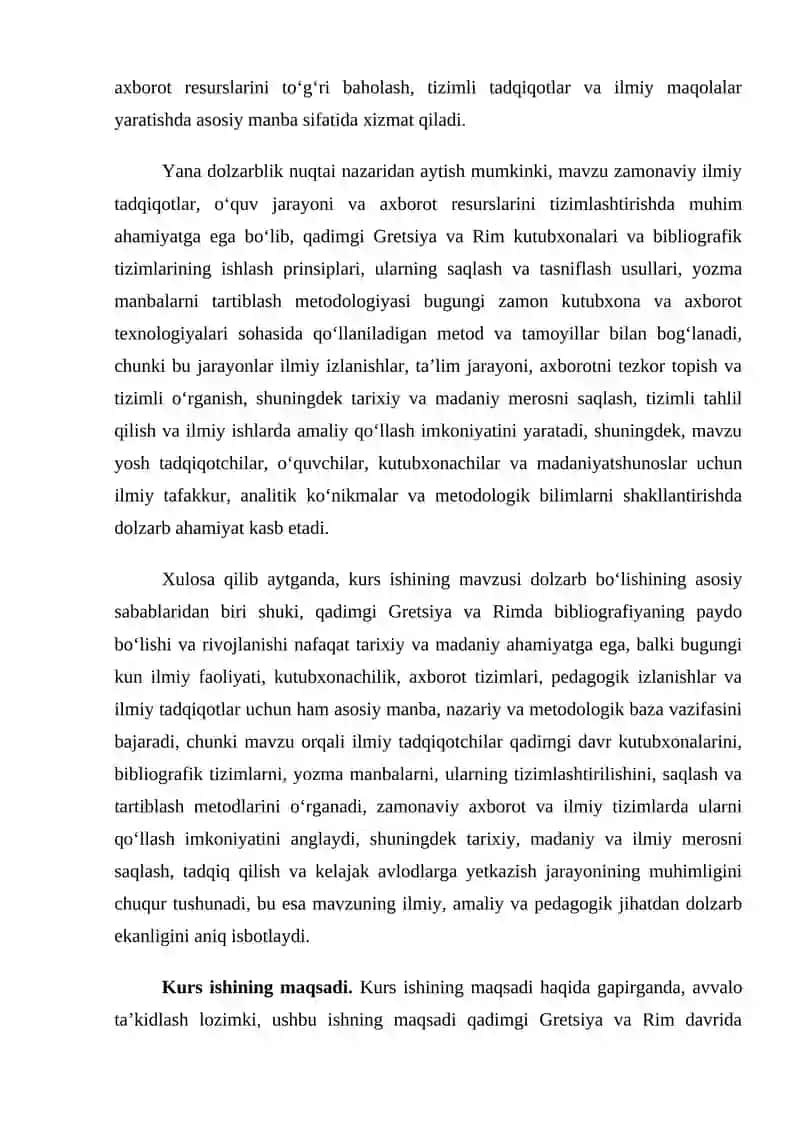 Qadimgi Gretsiya va Rimda bibliografiyaning paydo bo’lishi va rivoji 4