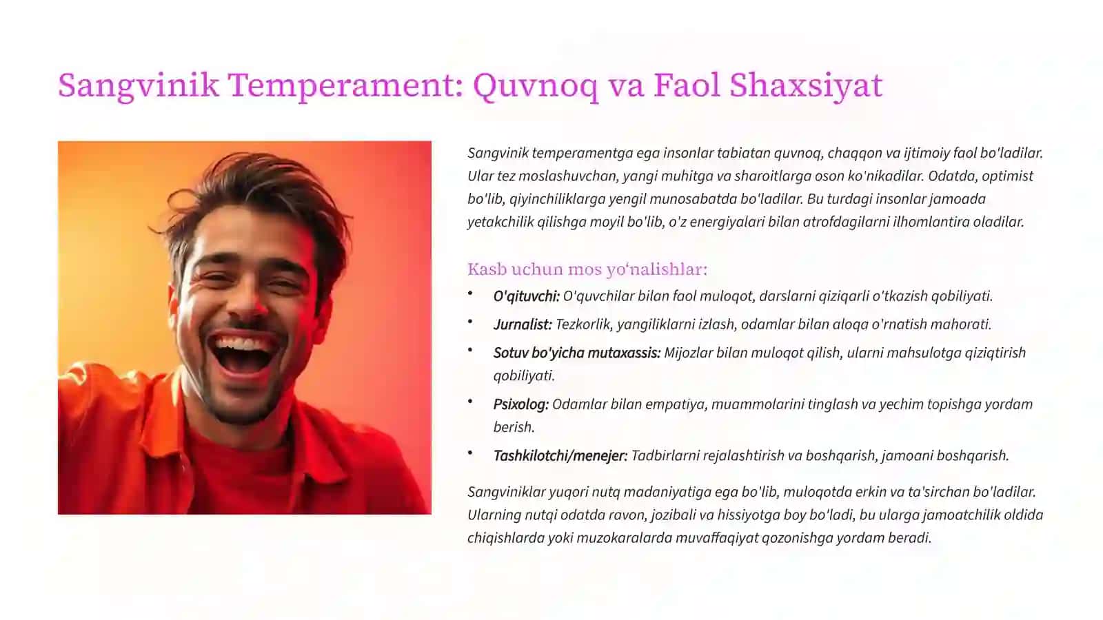 Nutq va Kasb Temperament va Kasbni Egallash Masalalari 4
