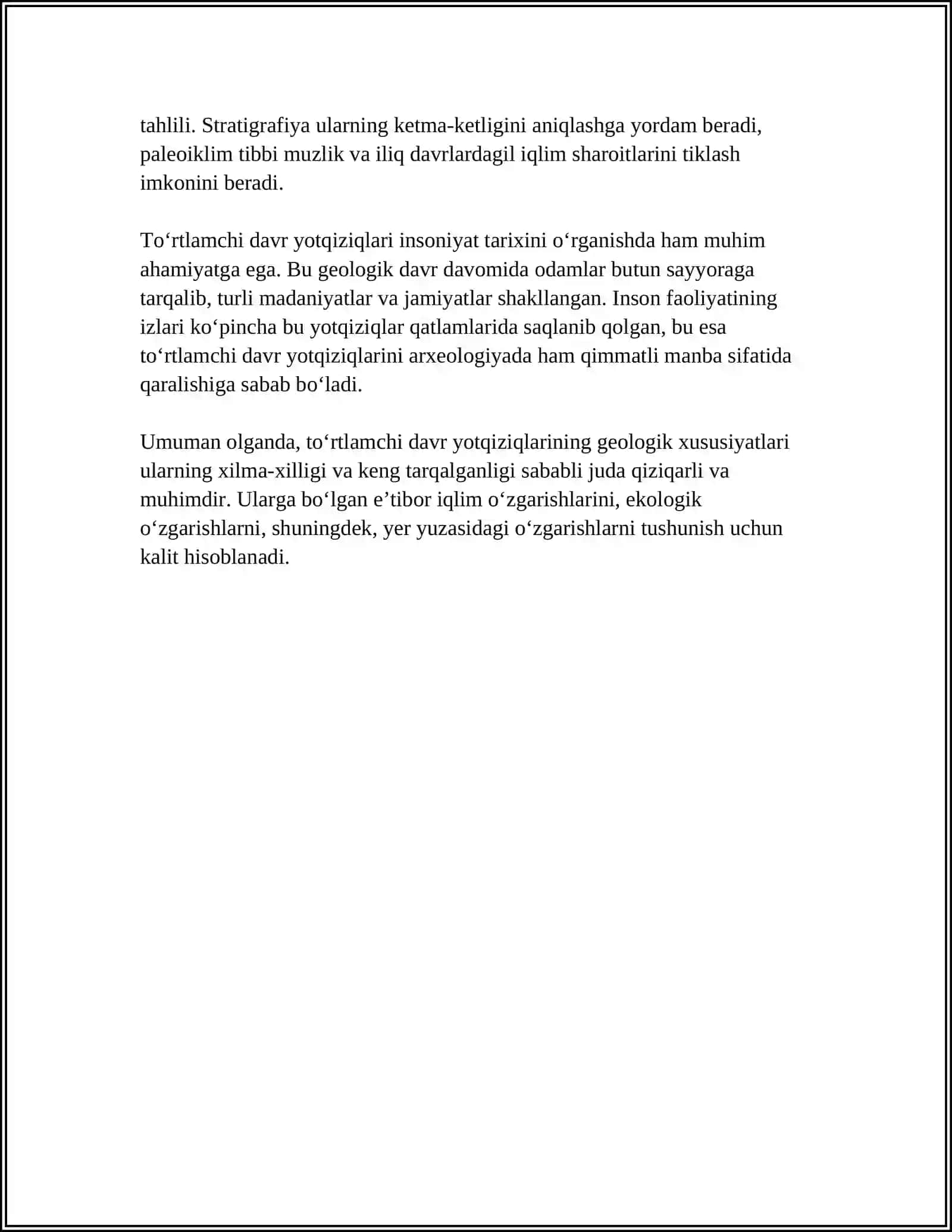 TABIATDA TOʻRTLAMCHI DAVR YOTQIZIQLARNING TARQALISHI 4