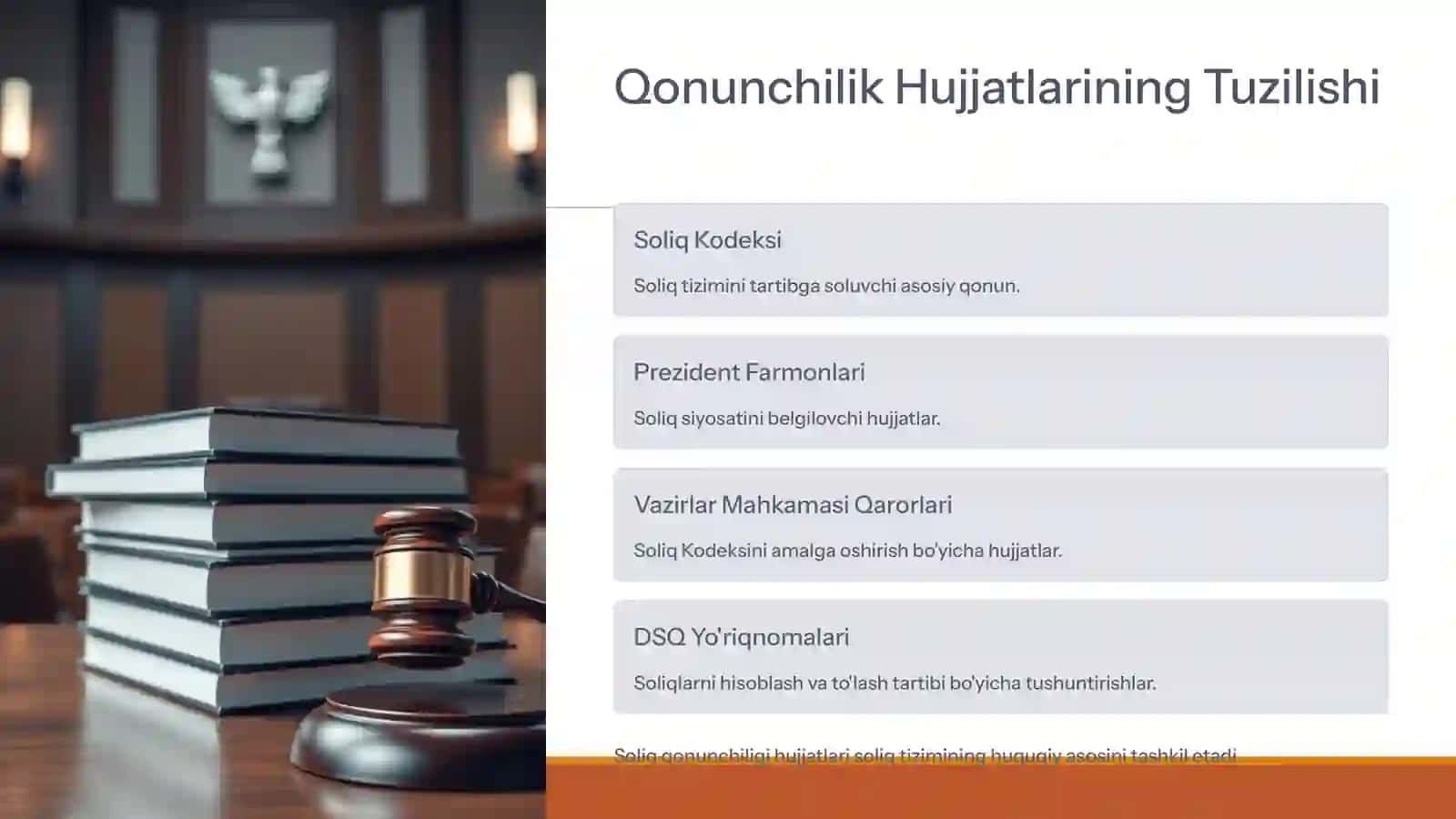 Soliq qonunchiligi hujjatlarini qo’llash va amalga oshirish xususiyatlari 4