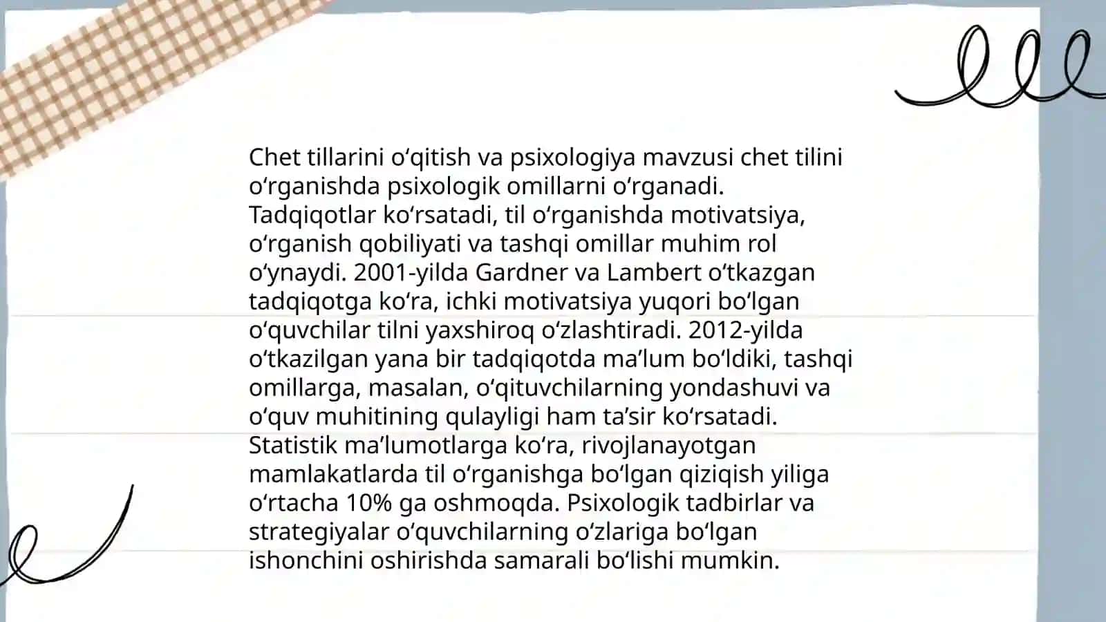 Chet tillarini oʻqitish va lingvistika fanlari 4