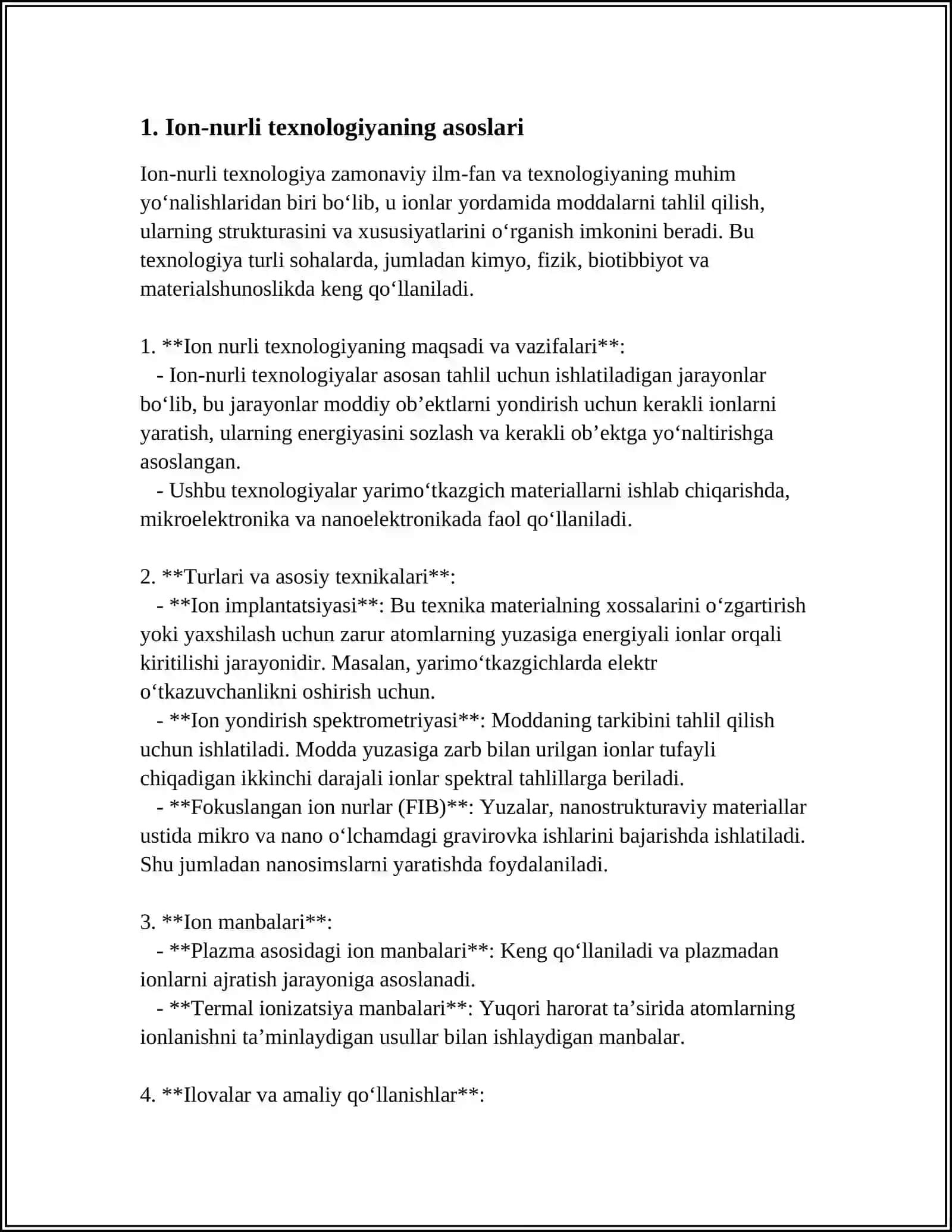 SIRTNI QAYTA ISHLASHNING ION-NURLI TEXNOLOGIYASI 4