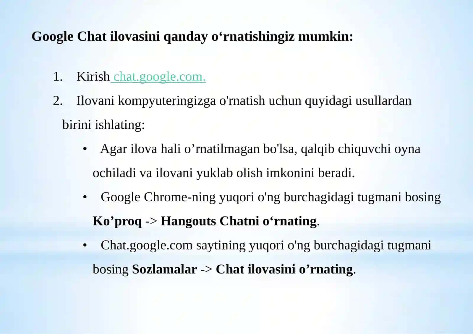 Google Chat 4