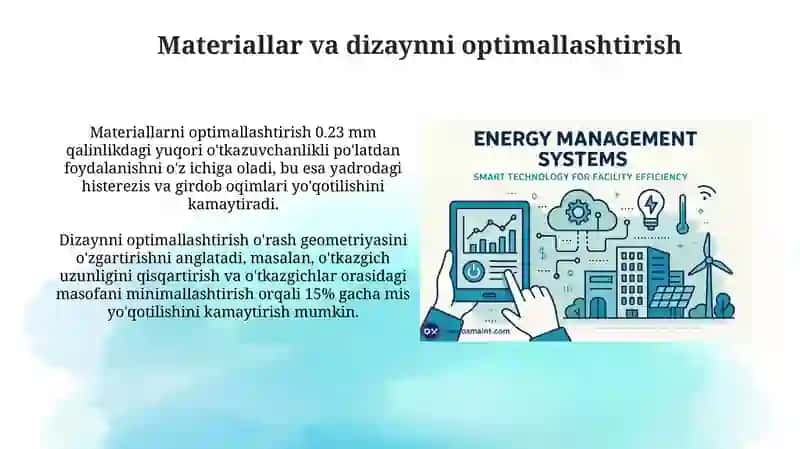 Transformatorlarda energiya samaradorligini oshirish texnologiyalari 4