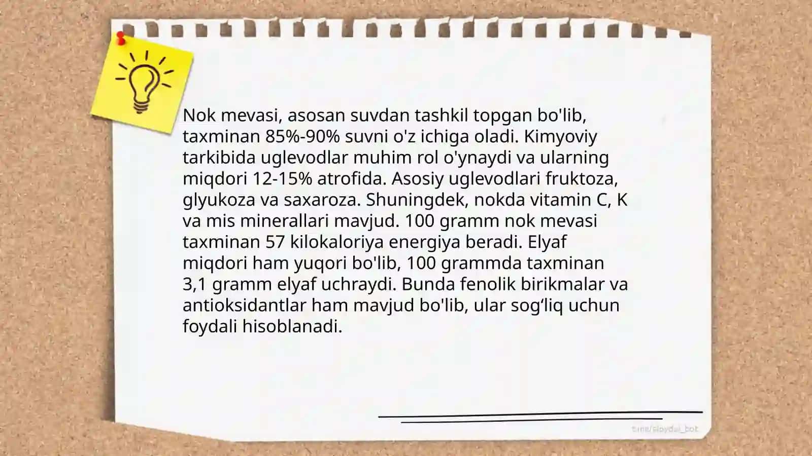 Nok mevasi va uning xalq tabobatidagi ahamiyati 4