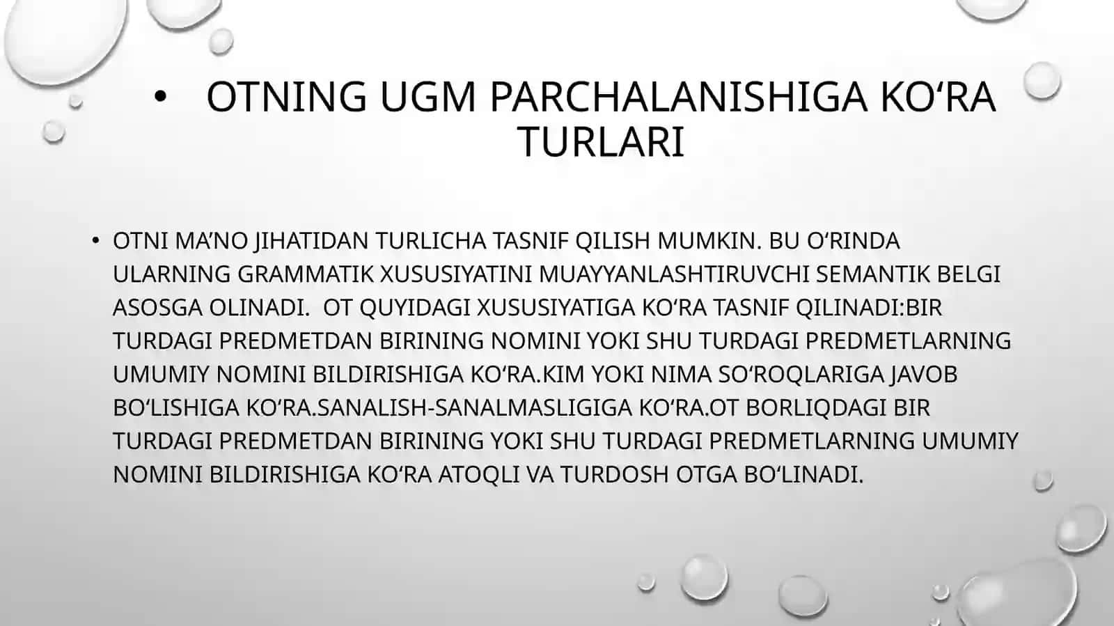Ot, sifat va son sõz turkumlari 4
