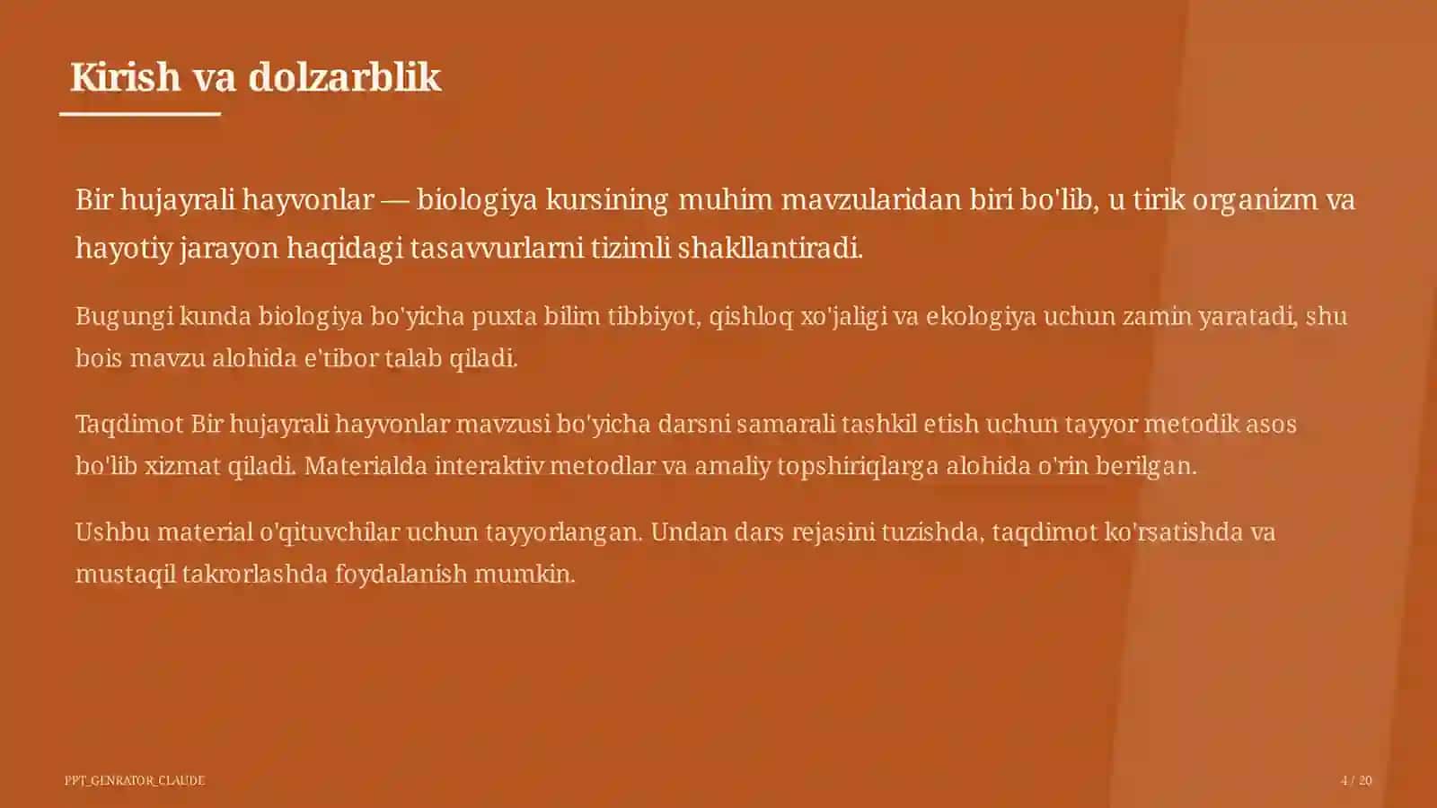 Bir hujayrali hayvonlar (7-sinf) 4
