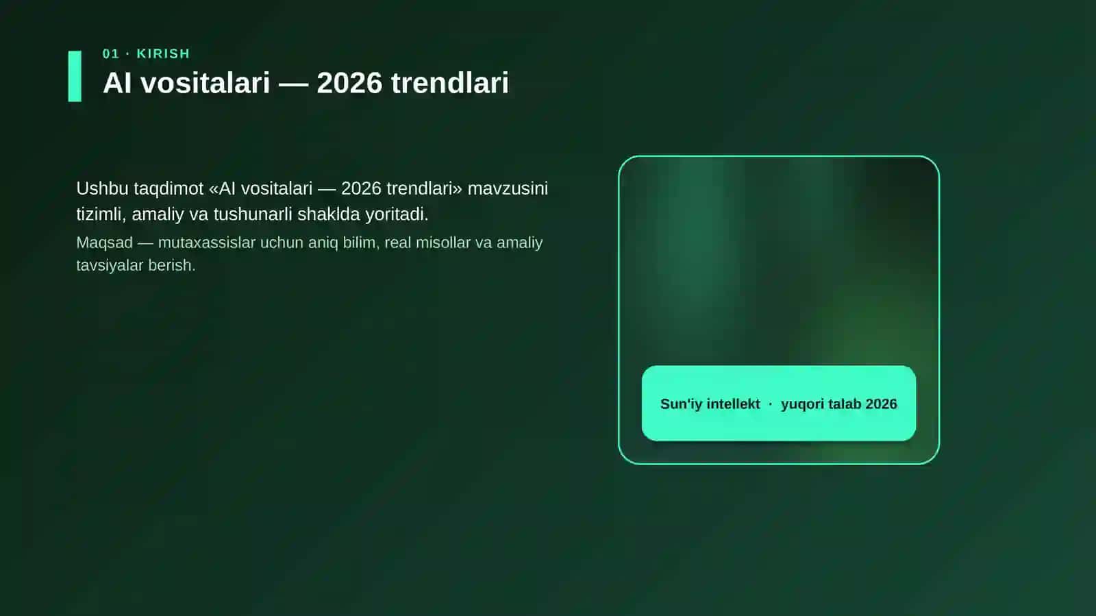AI vositalari — 2026 trendlari 4