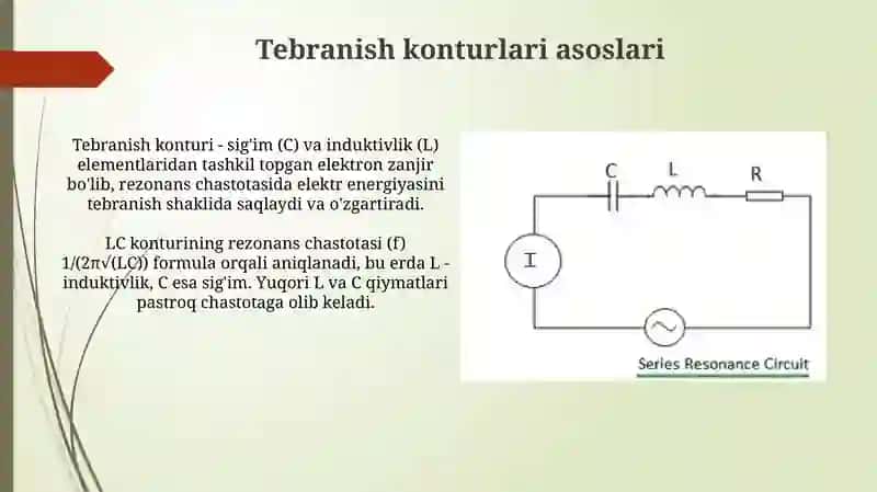 Parallel va ketma-ket tebranish konturlari 4