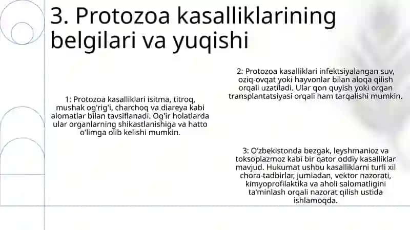 Protozooy Kasalliklari Va Ularga Qarshi Olib Borilayotgan Ishlar 4