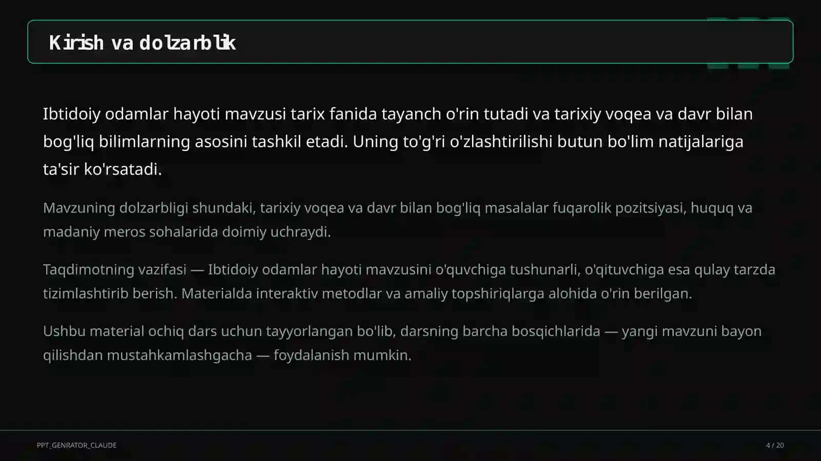 Ibtidoiy odamlar hayoti (5-sinf) 4