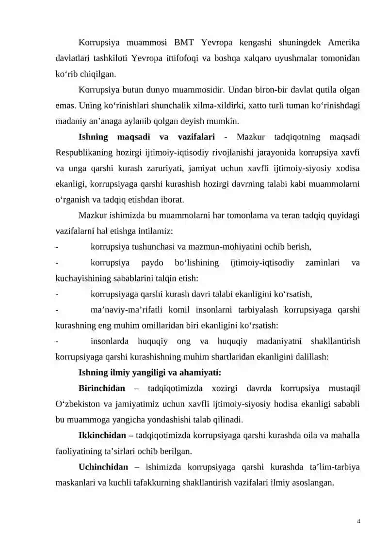 Korrupsiyaning jamiyat taraqqiyotiga xavfi va unga qarshi kurash omillari 4
