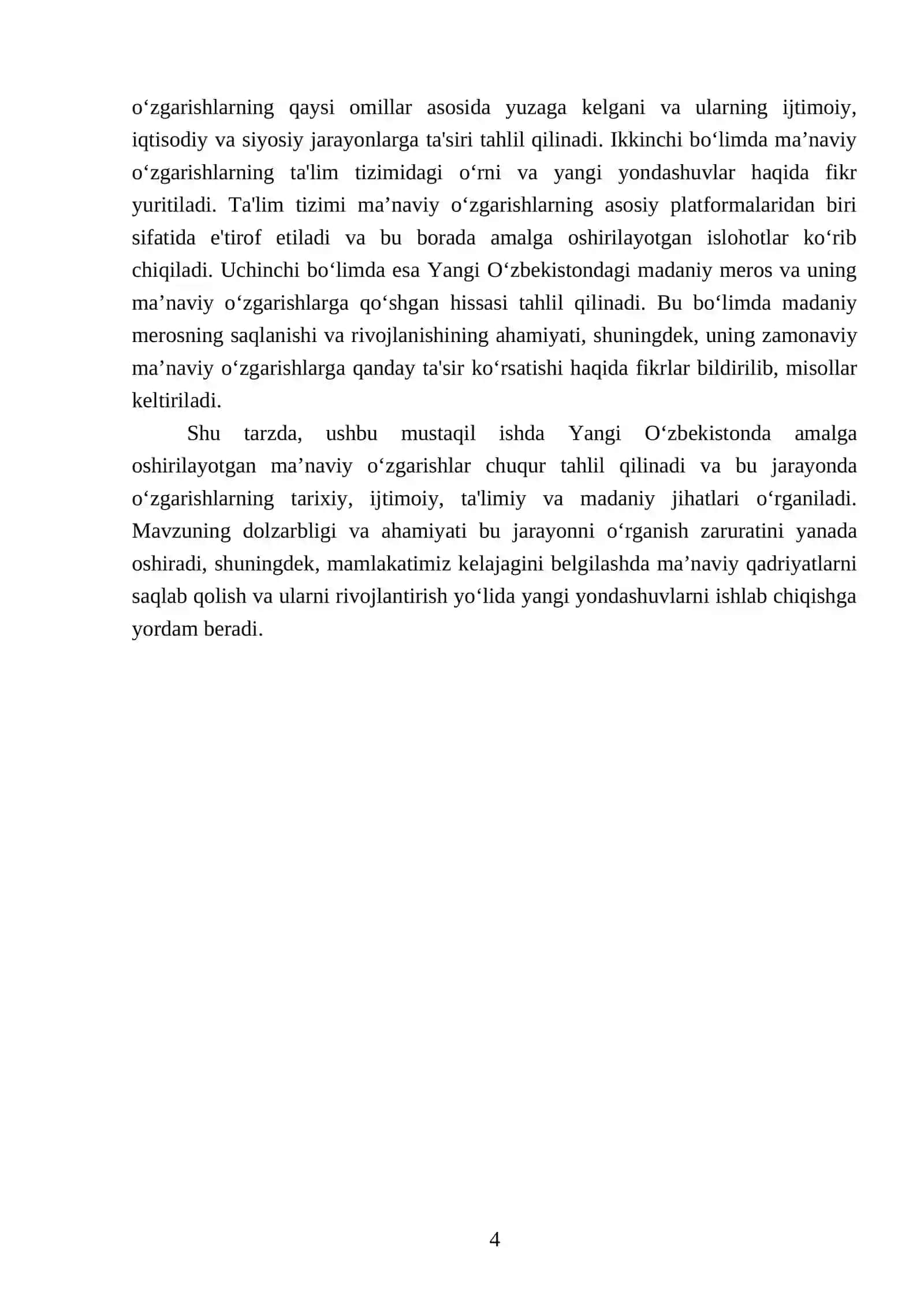 Yangi О‘zbekistonda amalga oshirilayotgan ma’naviy о‘zgarishlar 4