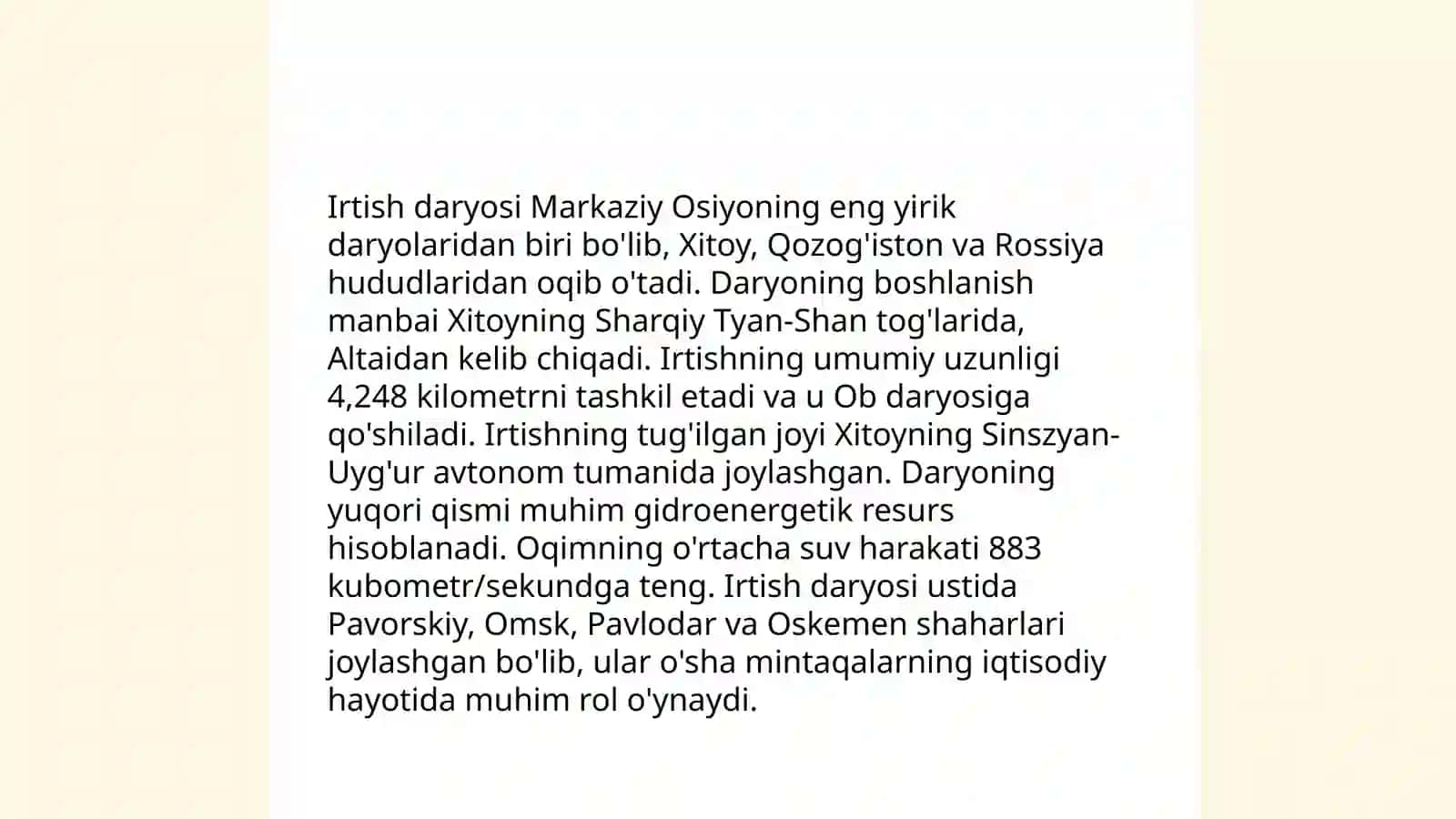 Irtish daryosi 4