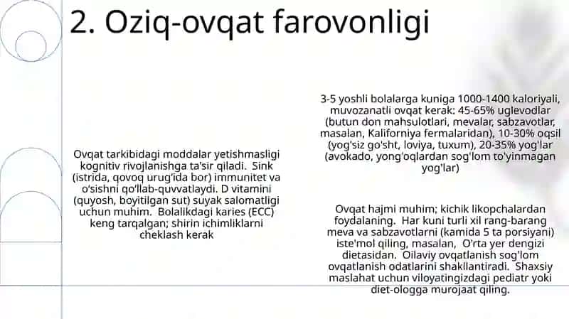 Maktabgacha yoshdagi bolalarning sog'lom rivojlanishini ta'minlash 4