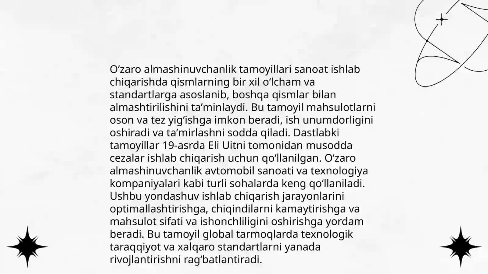 Standart va oʻzaro almashinuvchanlik.Dopusk va oʻtkazishlar 4
