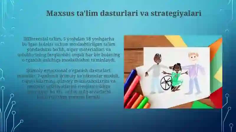 Inklyuziv ta'lim va qo'llab-quvvatlash xizmatlari 4
