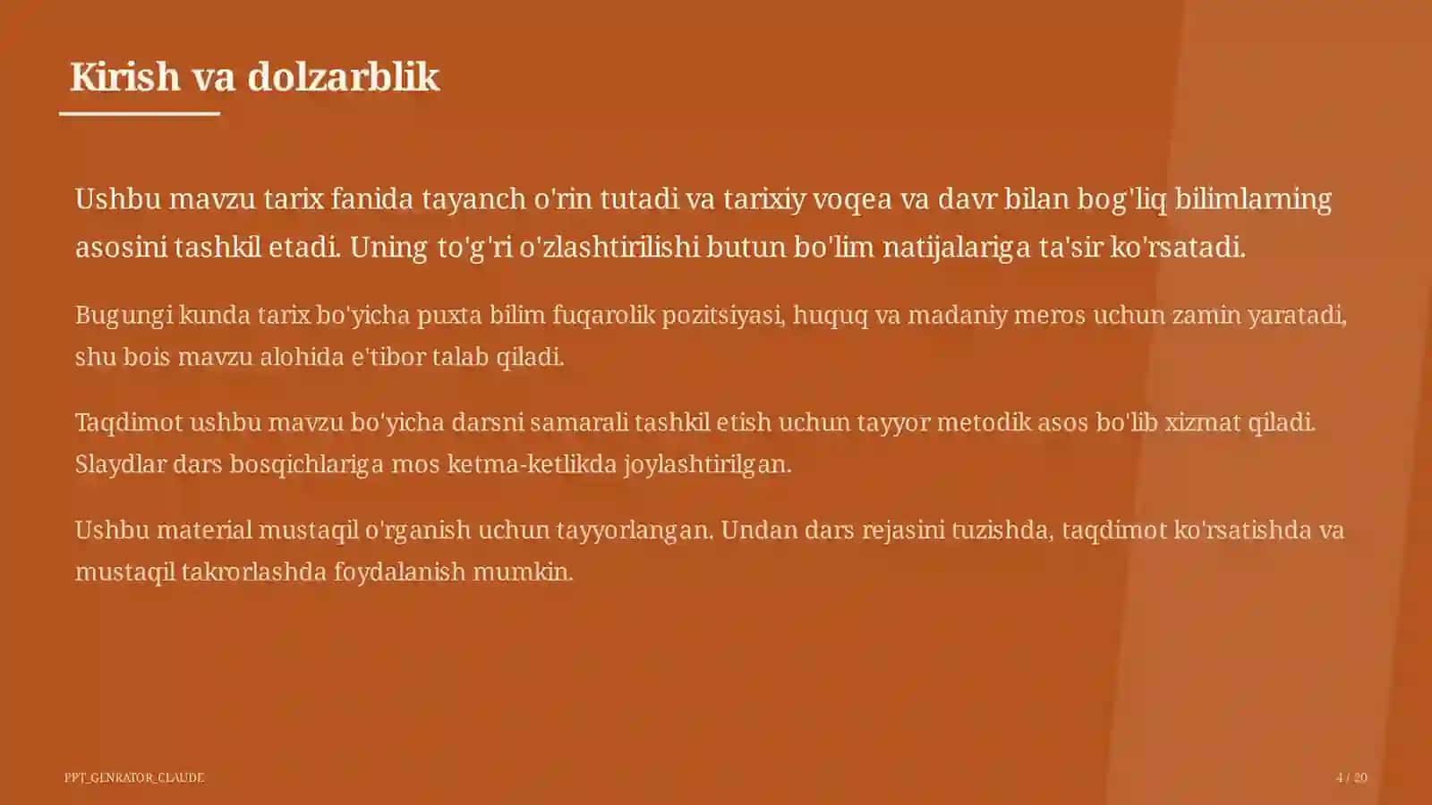 O'zbekistonning davlat ramzlari va Konstitutsiyasi (11-sinf) 4