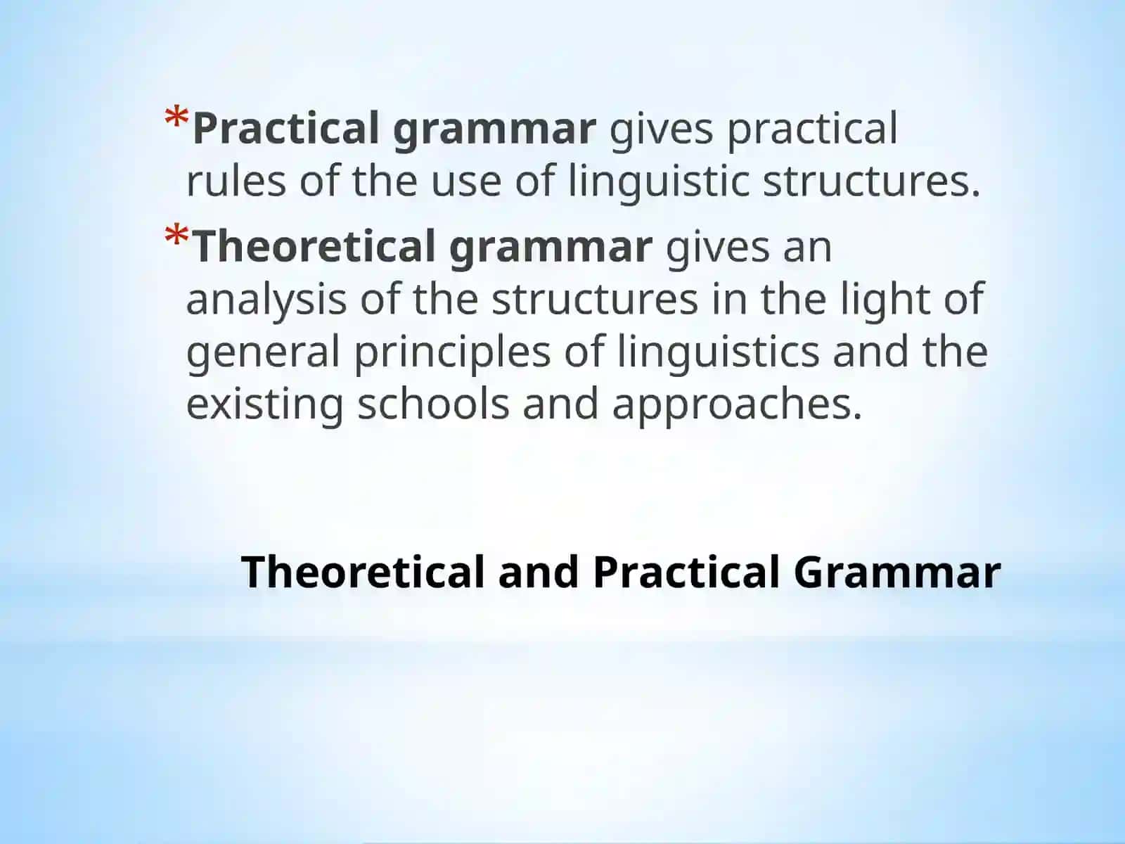 THEORETICAL GRAMMAR 4