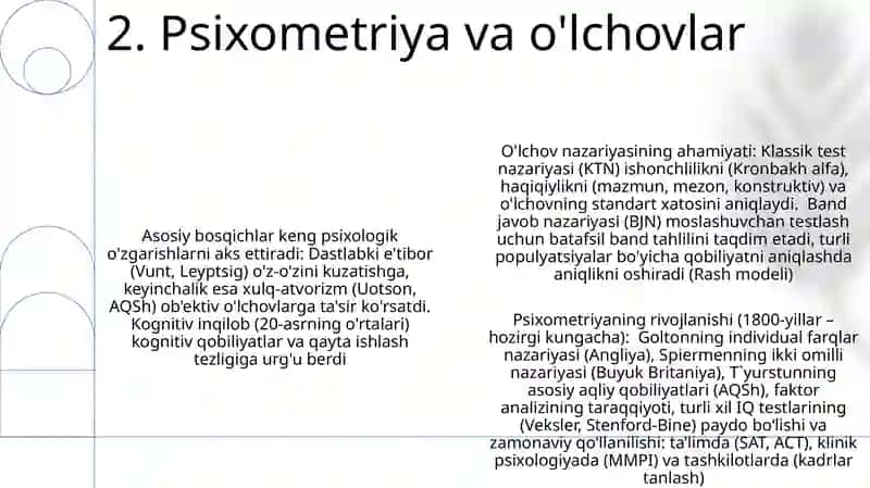 Psixologiyaning predmeti haqidagi tasavvurlar rivojlanishining asosiy bosqichlari 4