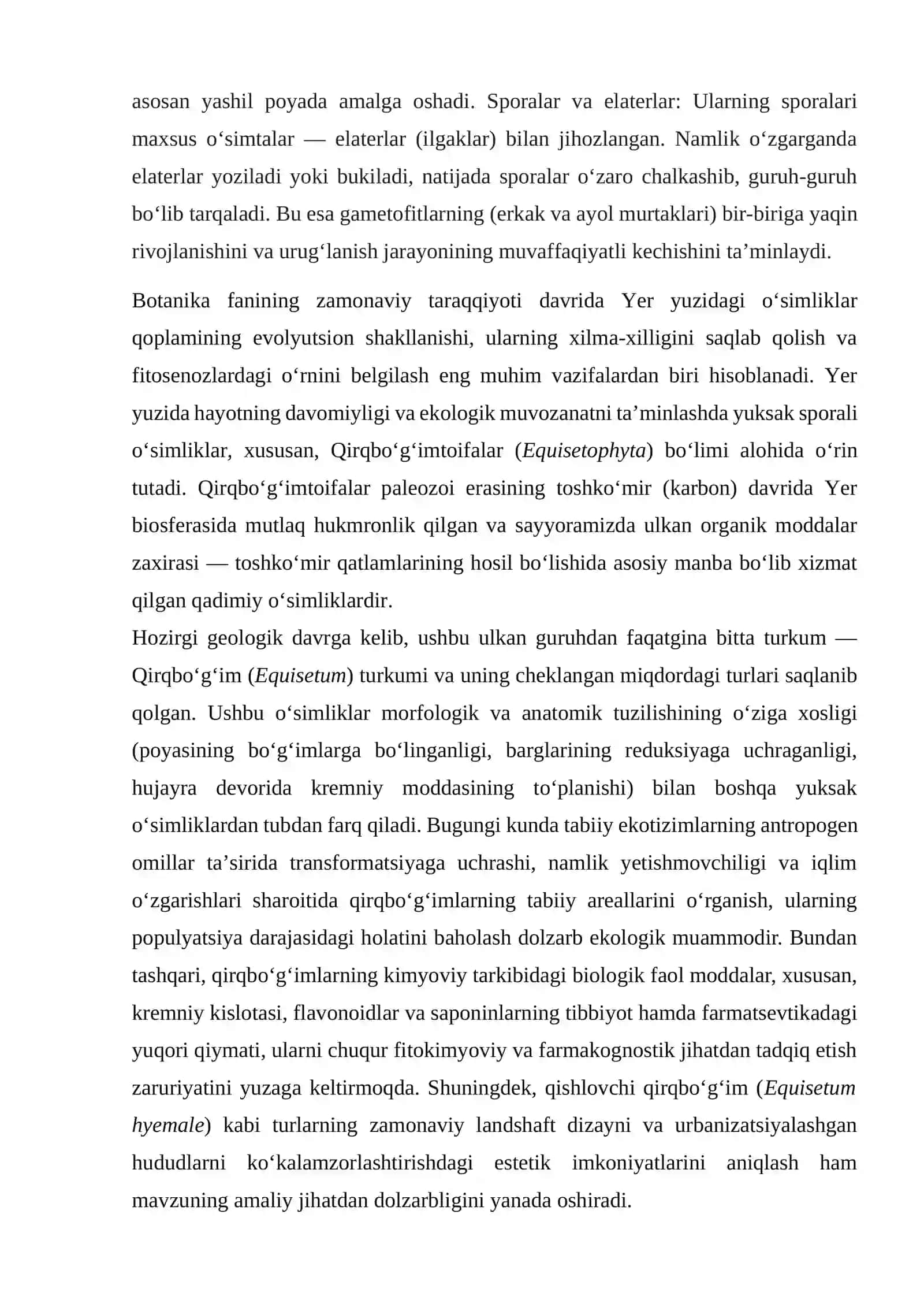 Qirqboʻgʻimtoifa oʻsimliklarning xilma xilligi oʻziga xos xususiyatlari 4