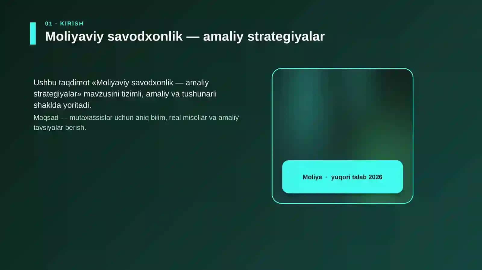 Moliyaviy savodxonlik — amaliy strategiyalar 4