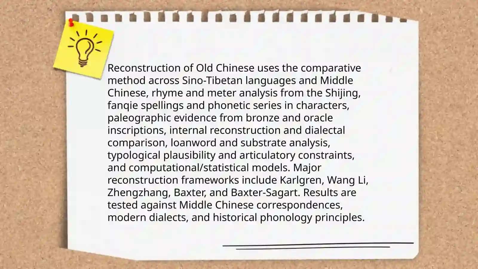 Plan: Old Chinese phonology 4