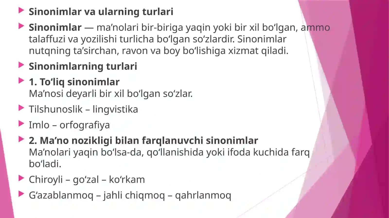Sinonim va antonimlar 4