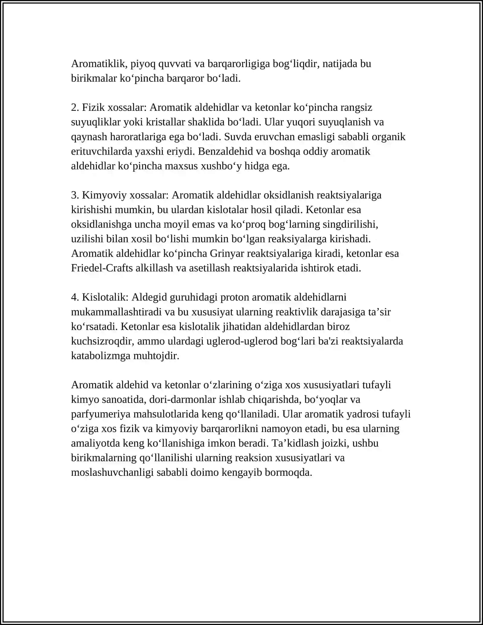AROMATIK ALDEGID VA KETONLAR 4