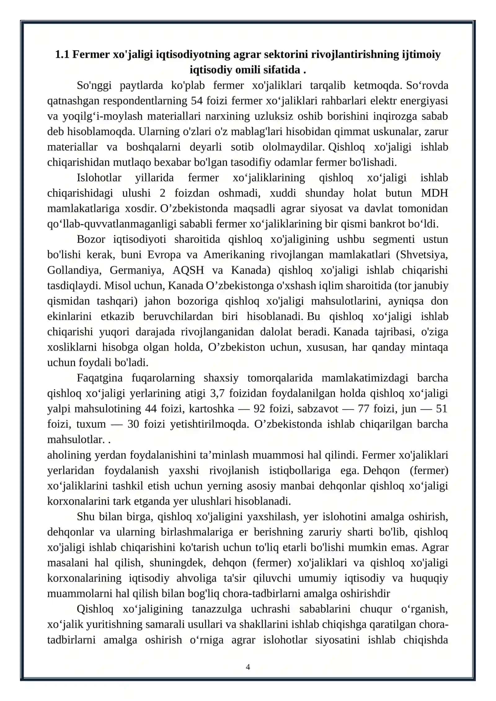 Fermer va dehqon xo'jaliklarining tashkiliy-iqtisodiy asoslari 4