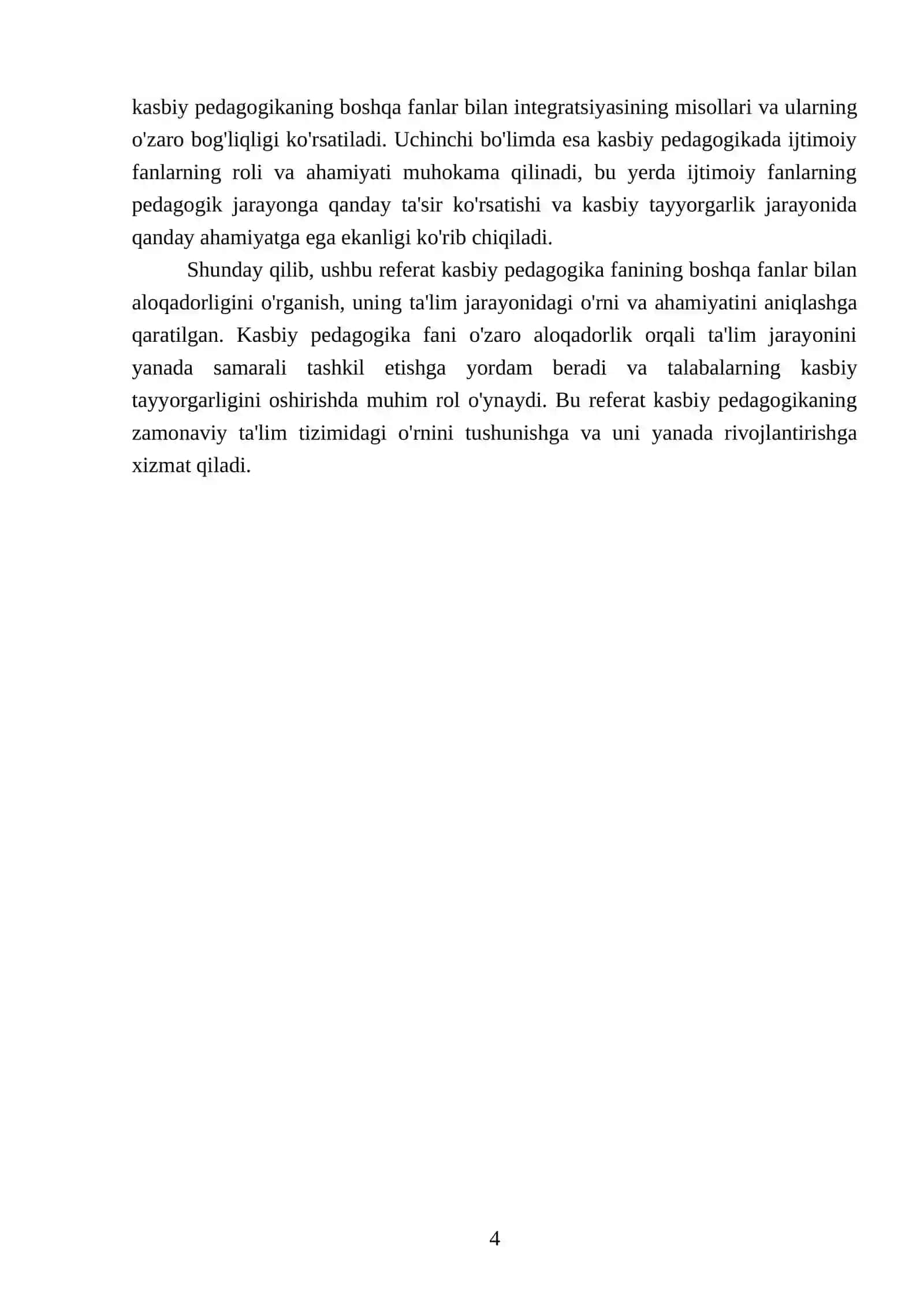Kasbiy pedagogika fanining boshqa fanlar bilan aloqadorligi 4