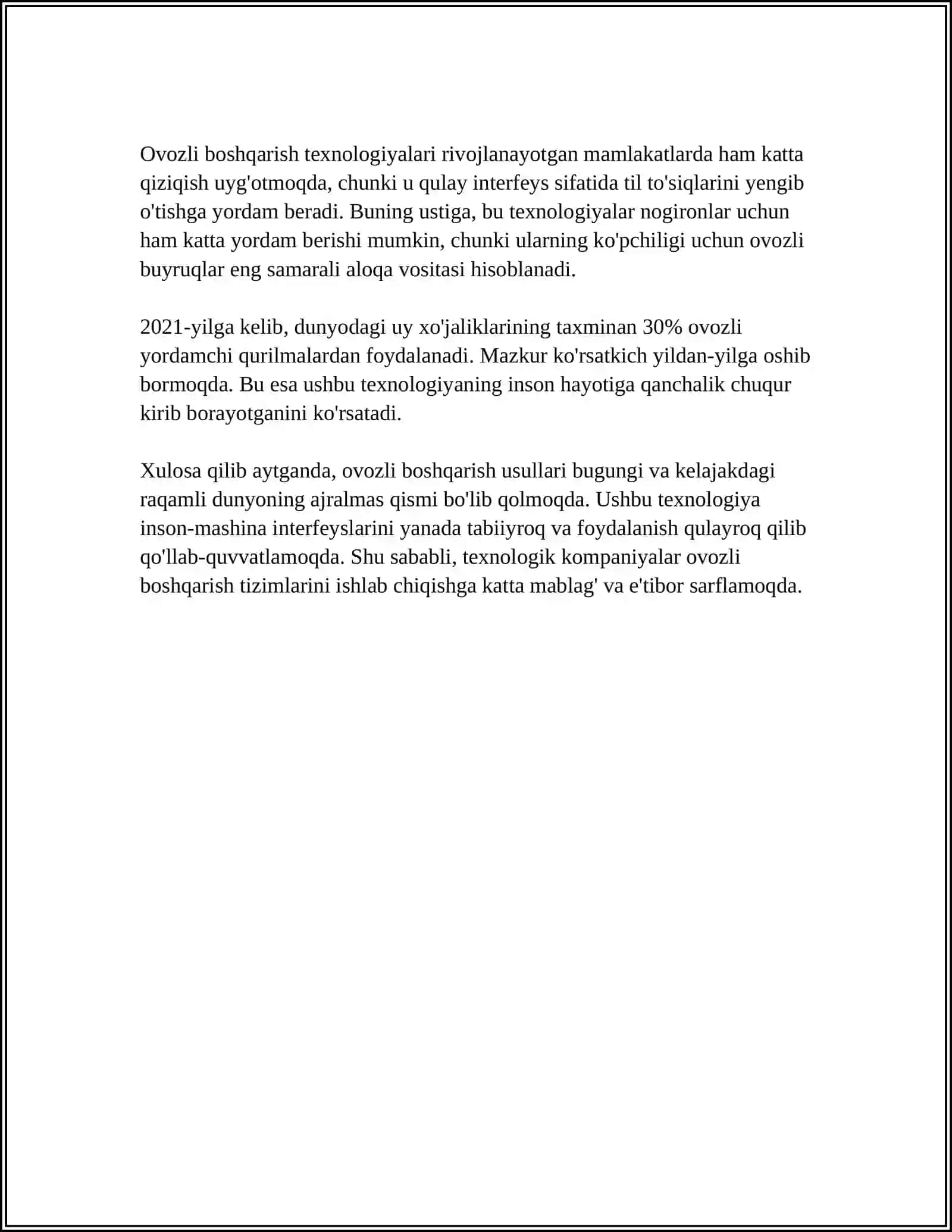 OVOZ BOYLAMLARI XAVFSIZ USMALARI 4