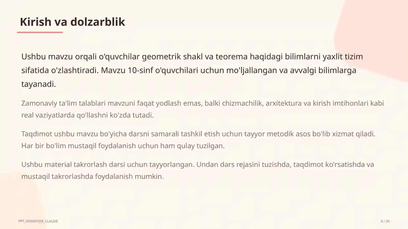 Fazoda perpendikulyarlik: uch perpendikulyar teoremasi (10-sinf) 4