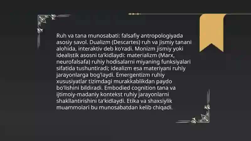 Inson falsafasi (falsafiy antropologiya) 4