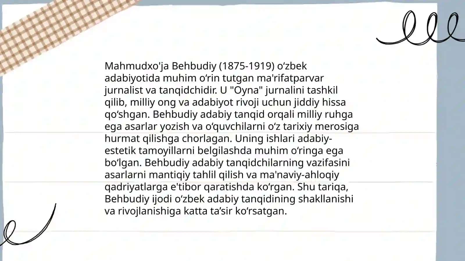 O'zbek adabiy tanqidchiligining shakllanishi 4