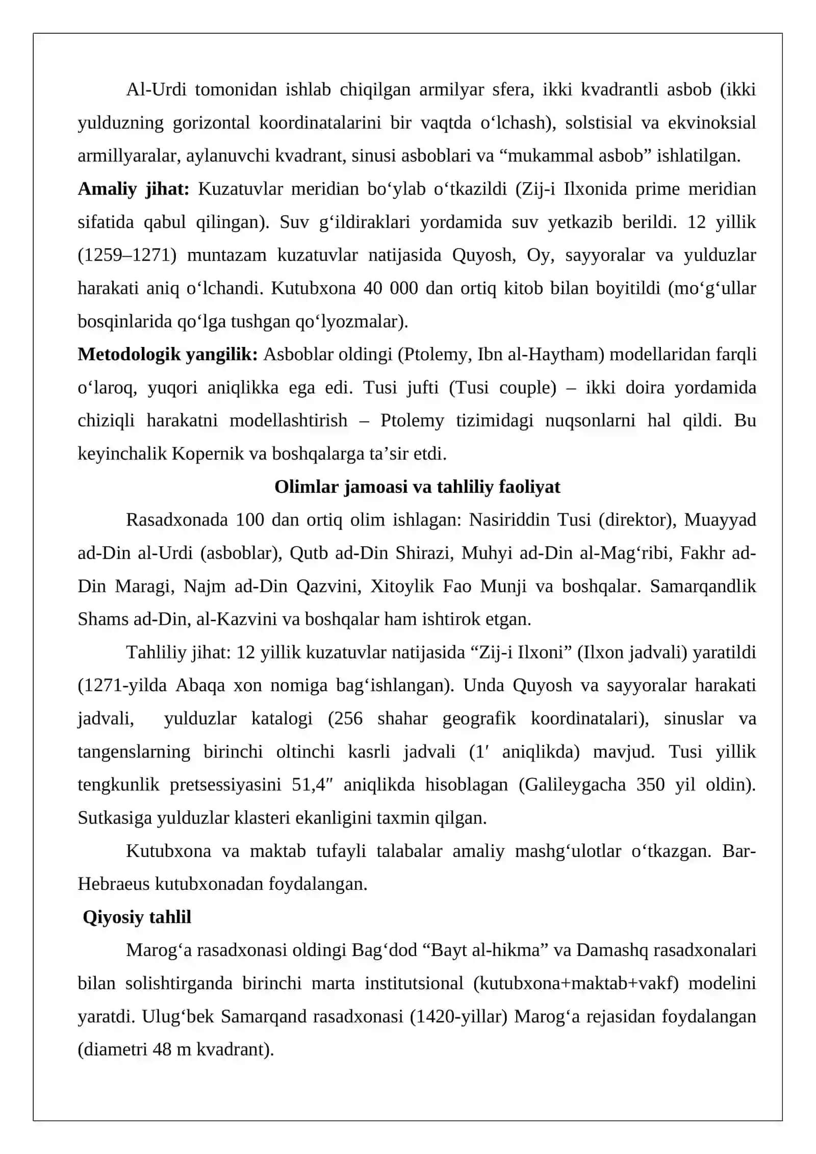 Marogʻa rasadxonasi va uning faoliyati 4