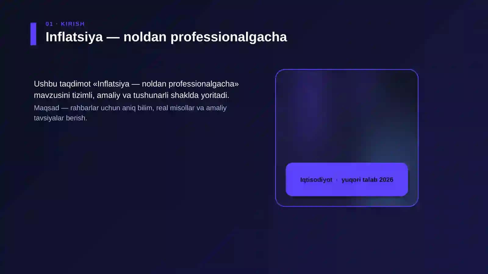 Inflatsiya — noldan professionalgacha 4