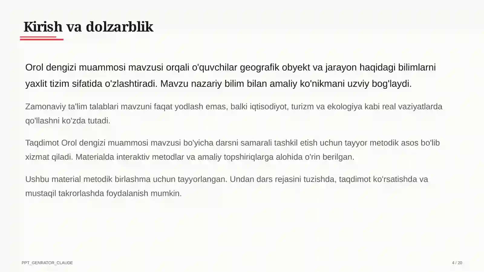 Orol dengizi muammosi (8-sinf) 4