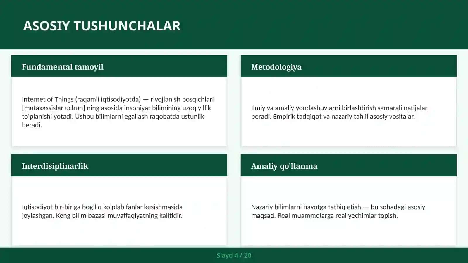 Internet of Things (RAQAMLI IQTISODIYOTDA) — RIVOJLANISH BOSQICHLARI [MUTAXASSISLAR UCHUN] 4