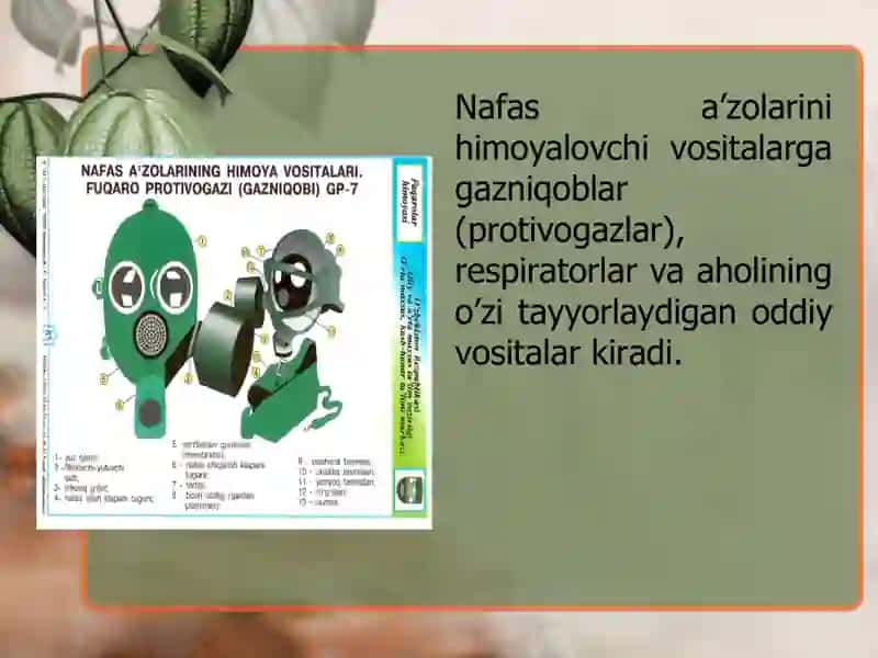 Shaxsiy himoya vositalari. Maxsus himoya vositalari 4