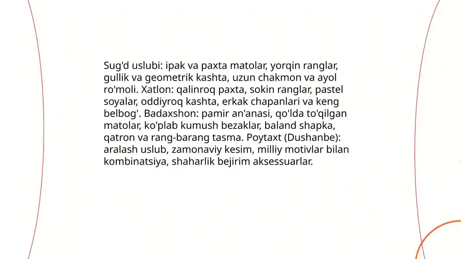Tojikiston xalq milliy liboslari 4
