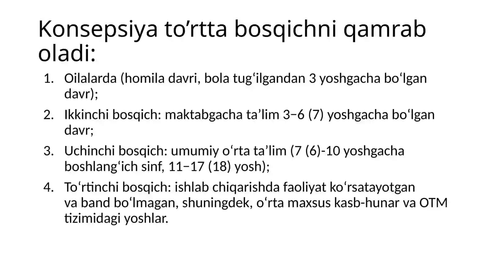 Uzluksiz ma’naviy tarbiya konsepsiyasining maqsad va vazifalari 4